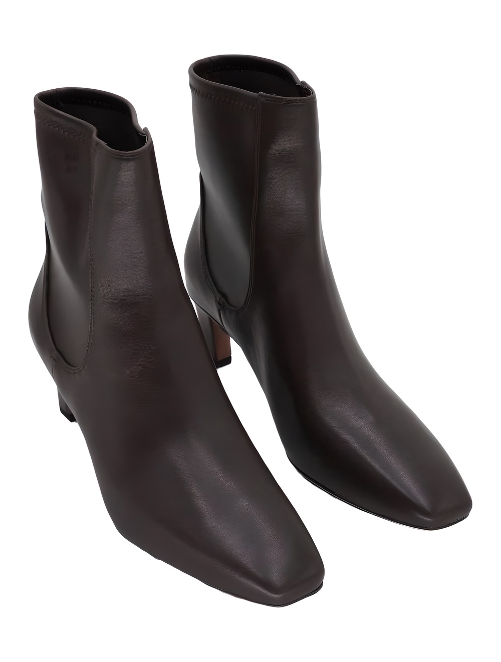 Franco Sarto Womens Tarrin Chocolate Brown Square Toe Ankle Boots Size 8.5M